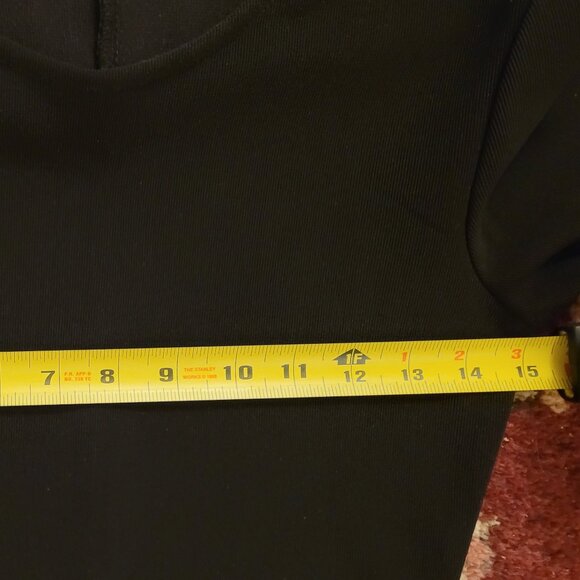 Zara Classic Black Mini Tied/Ruched Dress - EUC - Picture 8 of 8